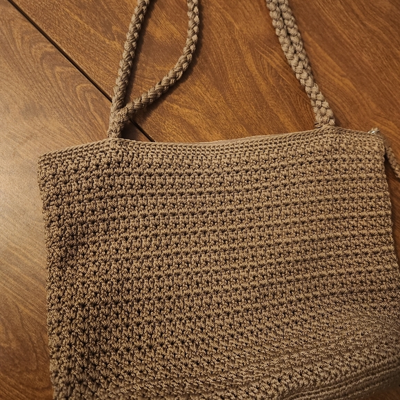 The Sak Brown Crochet Tote Bag